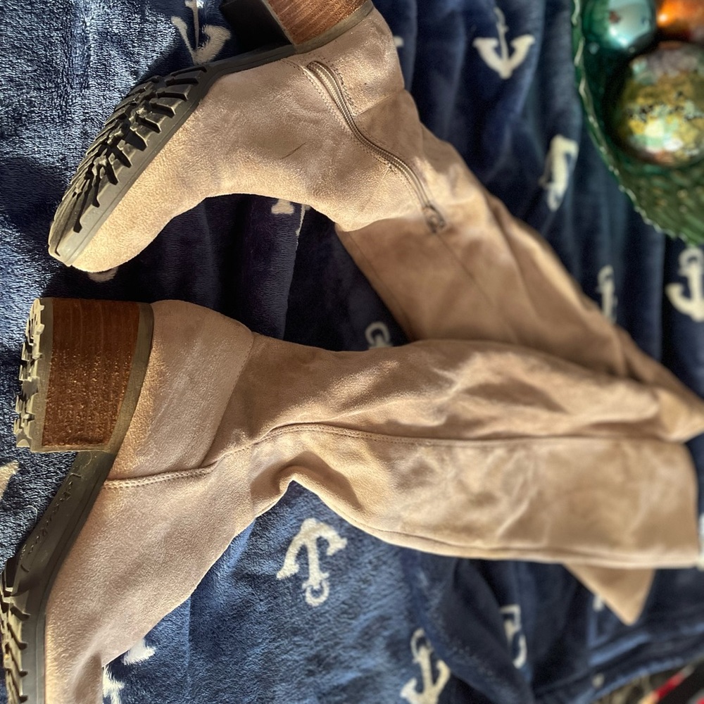 Taupe High Boots
